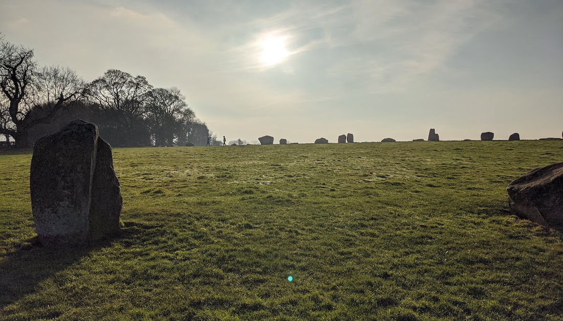 Long Meg, and her Daughters, a huge stone circle